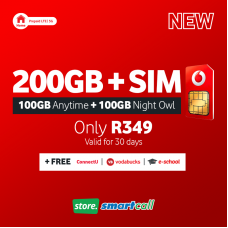 SIM Only + 200GB Vodacom LTE Data